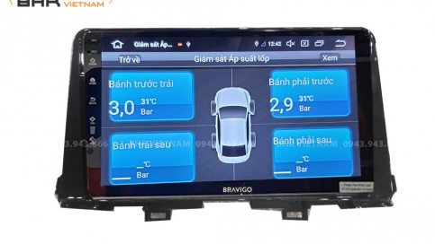 Màn hình DVD Android liền camera 360 xe Kia Morning 2021 - nay | Bravigo Ultimate (4G+64G)  